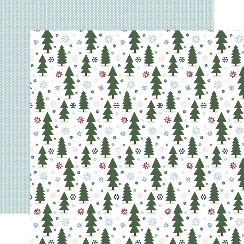Echo Park Winter Fun 12 x 12 Collection Kit wf468016 Snowy Forest Trees
