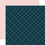 Echo Park Winter Fun 12 x 12 Collection Kit wf468016 Stitched Diagonal Plaid