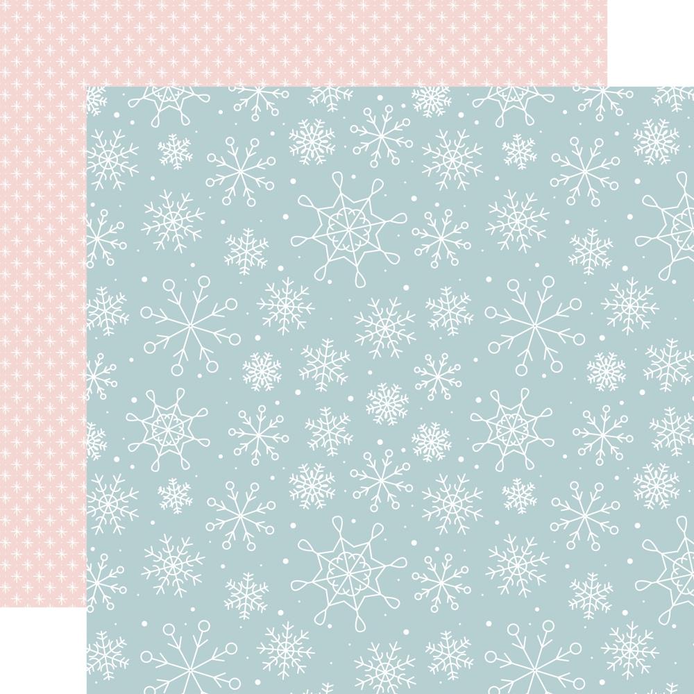 Echo Park Winter Fun 12 x 12 Collection Kit wf468016 Winter Scenery Snowflakes