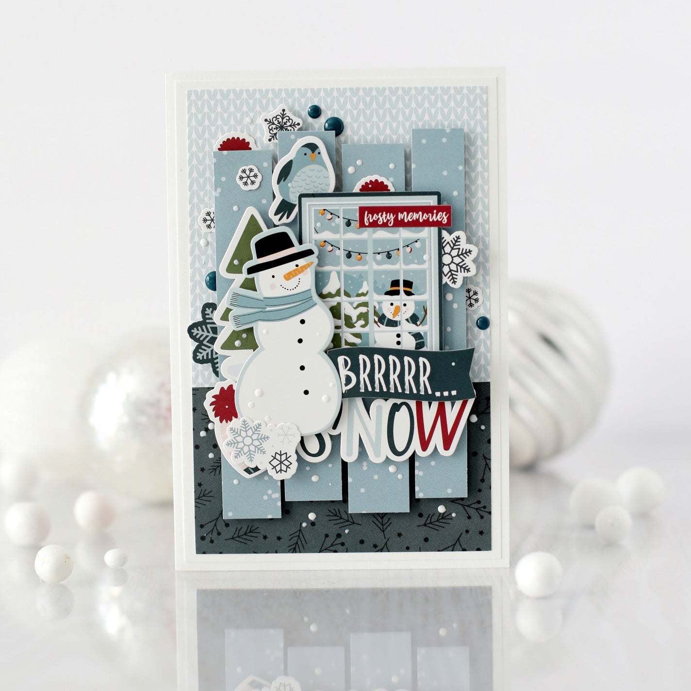 Echo Park Winter Fun 6 x 6 Mega Paper Pad wf468031 Frosty Memories Card