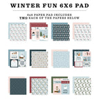 Echo Park Winter Fun 6 x 6 Paper Pad wf468023 Detailed Images