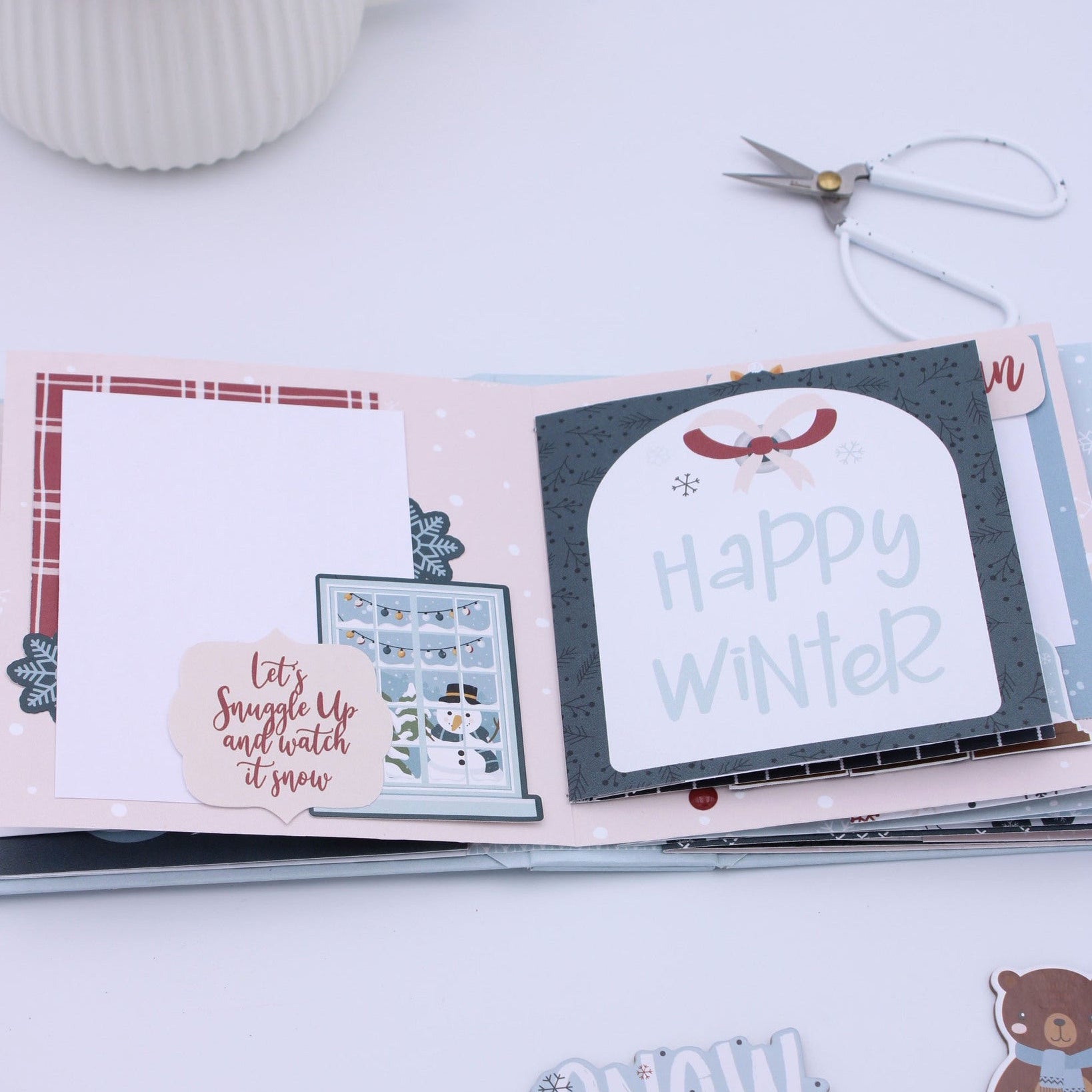 Echo Park Winter Fun 6 x 6 Paper Pad wf468023 Snuggle Up Layout