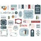 Echo Park Winter Fun Ephemera wf468024 Snow Sentiments
