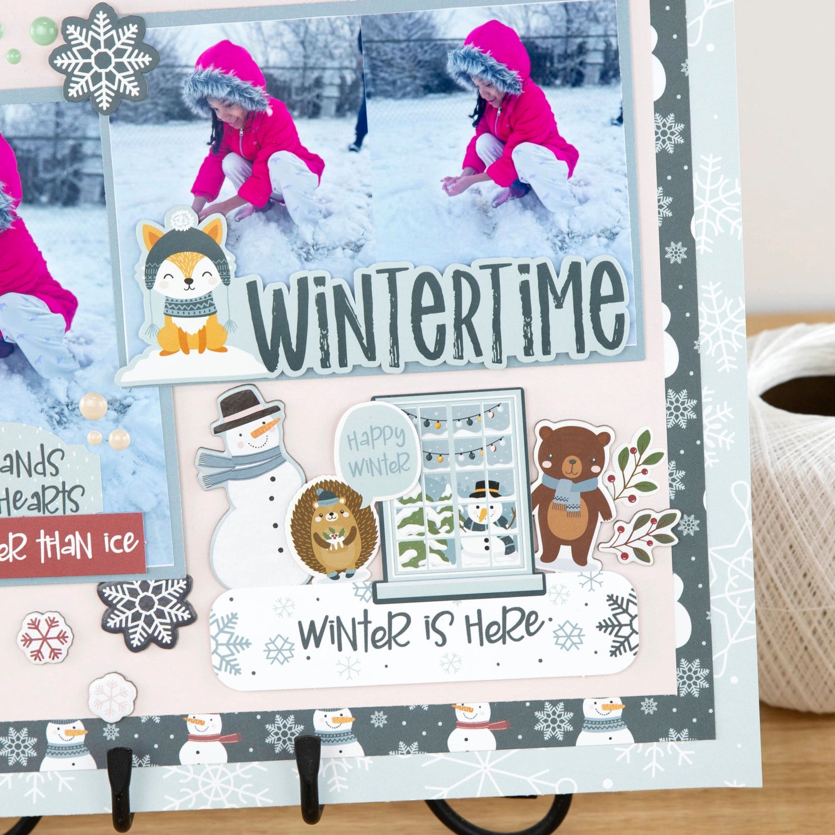 Echo Park Winter Fun Ephemera wf468024 Wintertime Layout