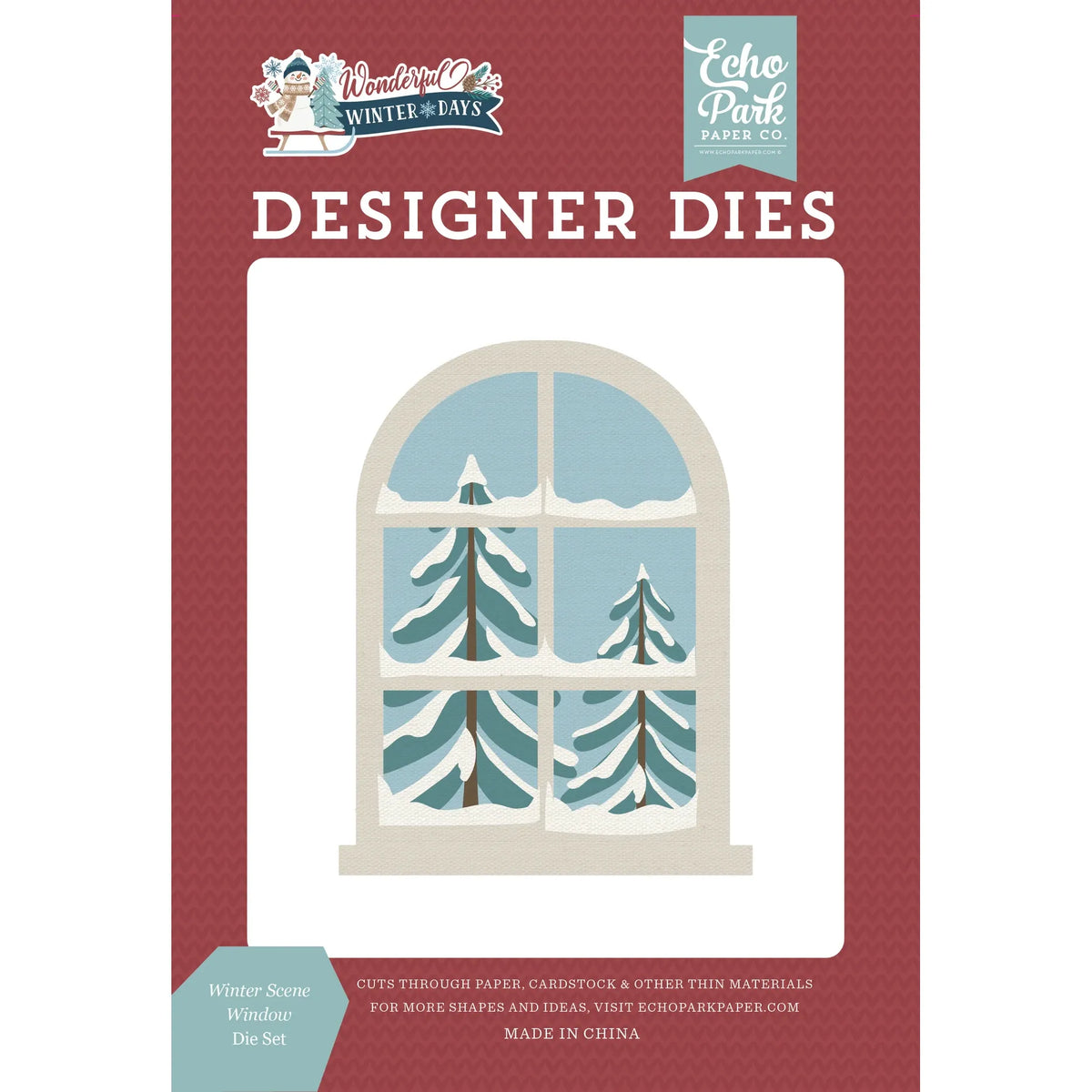 Echo Park Winter Scene Window Dies wwd539041