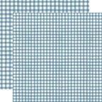Echo Park Winter Watercolor Gingham 12 x 12 Collection Kit wgw523016 Cornflower