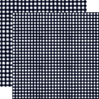 Echo Park Winter Watercolor Gingham 12 x 12 Collection Kit wgw523016 Navy
