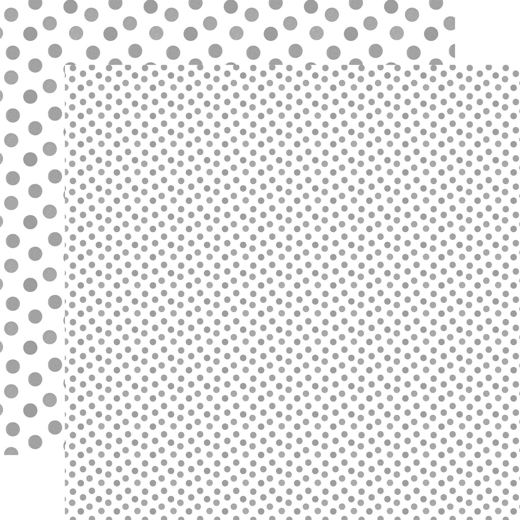 Echo Park Winter Watercolor Polka Dots 12 x 12 Collection Kit wdw536016 Light Gray