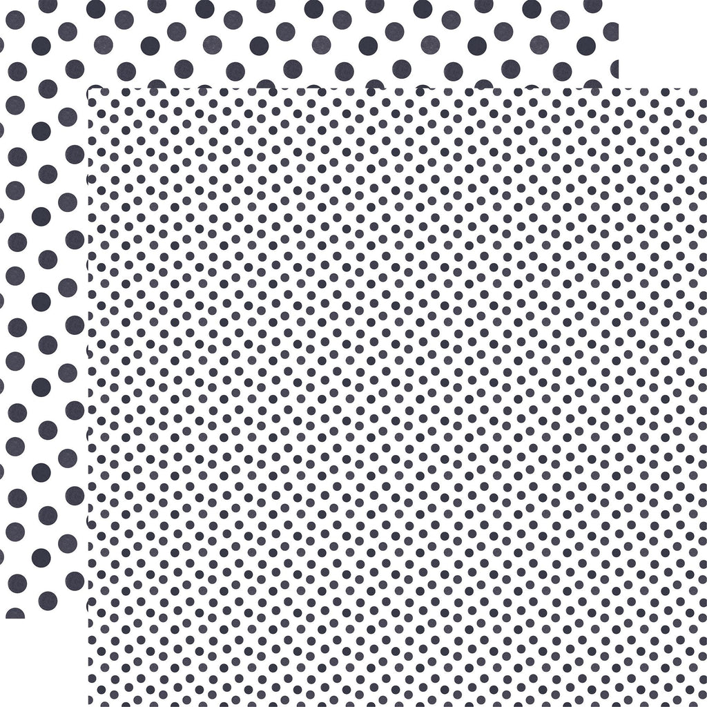 Echo Park Winter Watercolor Polka Dots 12 x 12 Collection Kit wdw536016 Navy