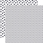 Echo Park Winter Watercolor Polka Dots 12 x 12 Collection Kit wdw536016 Navy