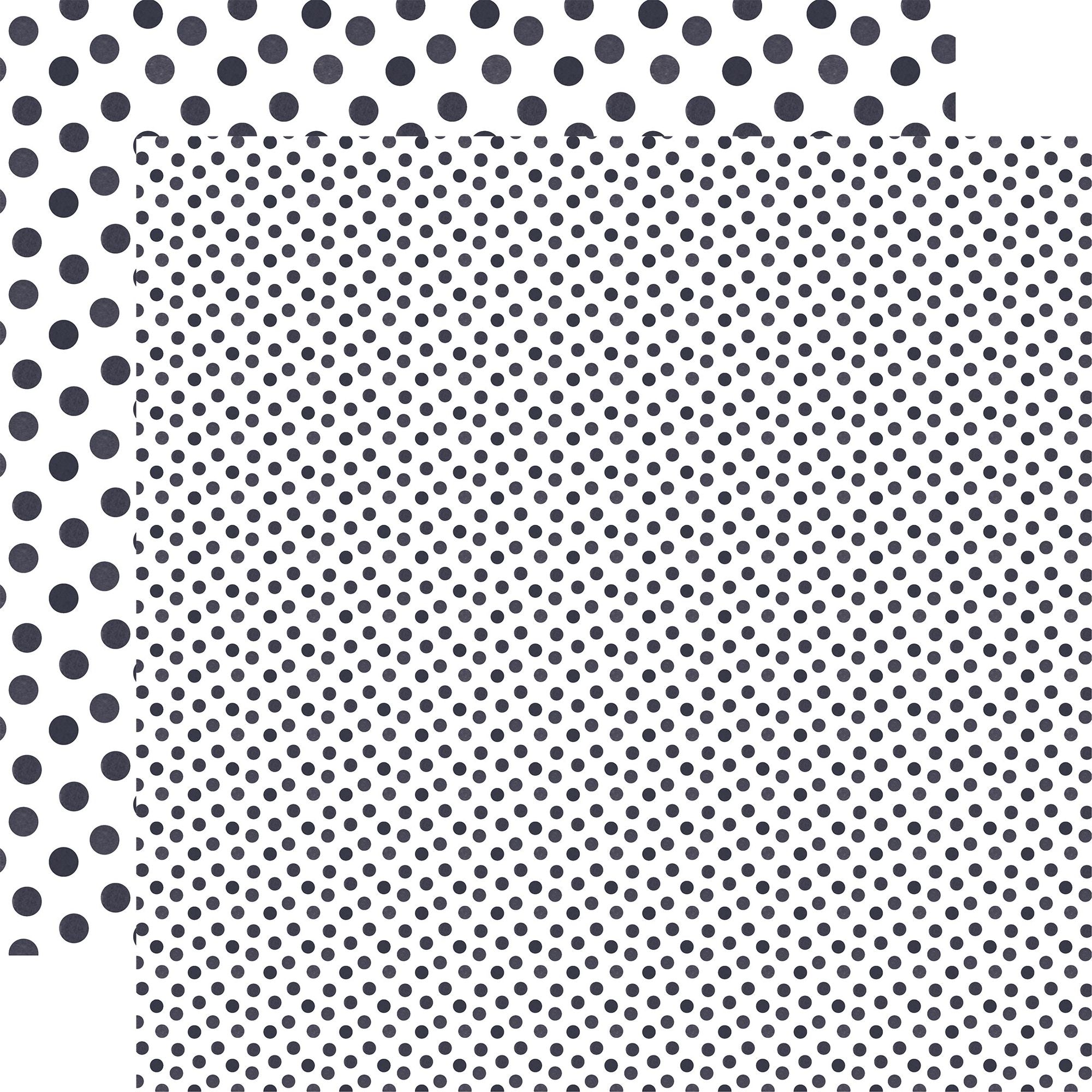 Echo Park Winter Watercolor Polka Dots 12 x 12 Collection Kit wdw536016 Navy