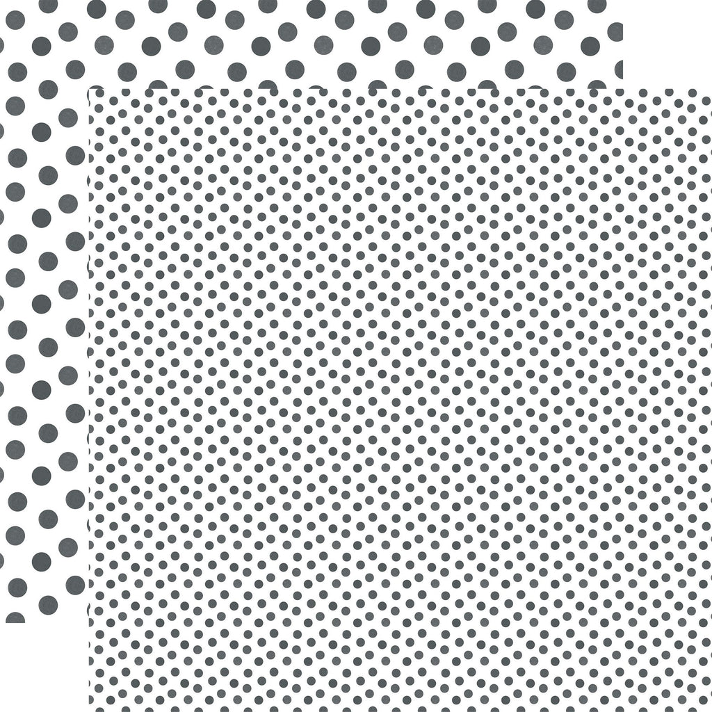 Echo Park Winter Watercolor Polka Dots 12 x 12 Collection Kit wdw536016 Slate