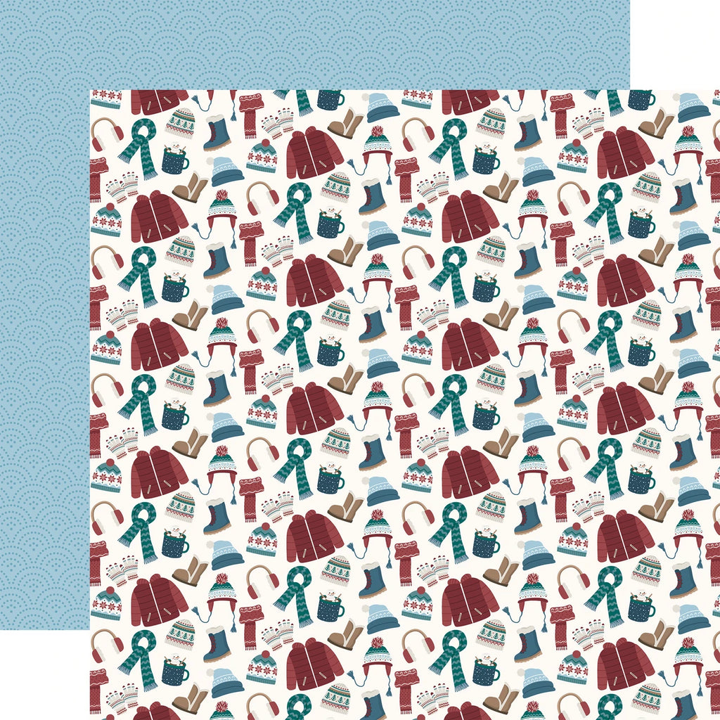 Echo Park Wonderful Winter Days 12 x 12 Collection Kit wwd539016 All Bundled Up
