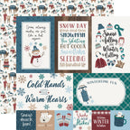 Echo Park Wonderful Winter Days 12 x 12 Collection Kit wwd539016 Snow Day Sentiments