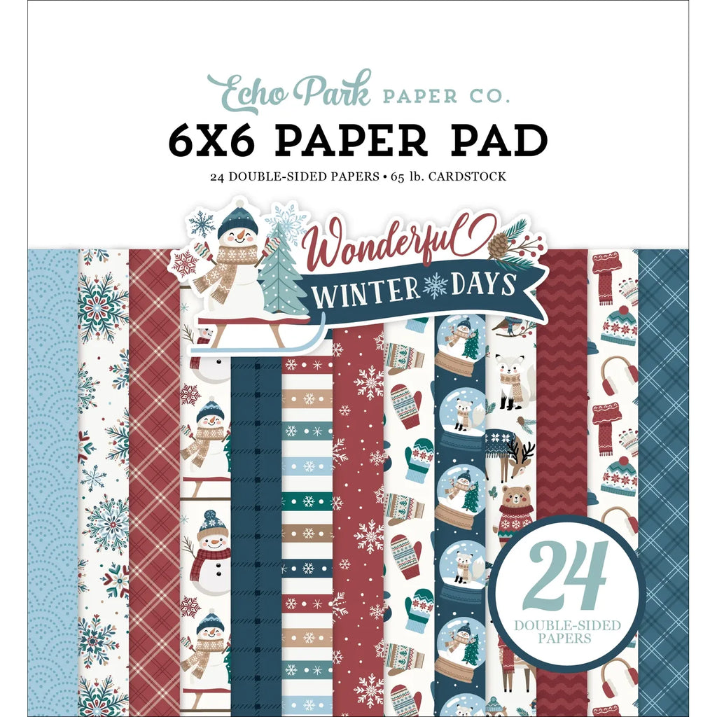 Echo Park Wonderful Winter Days 6 x 6 Paper Pad wwd539023