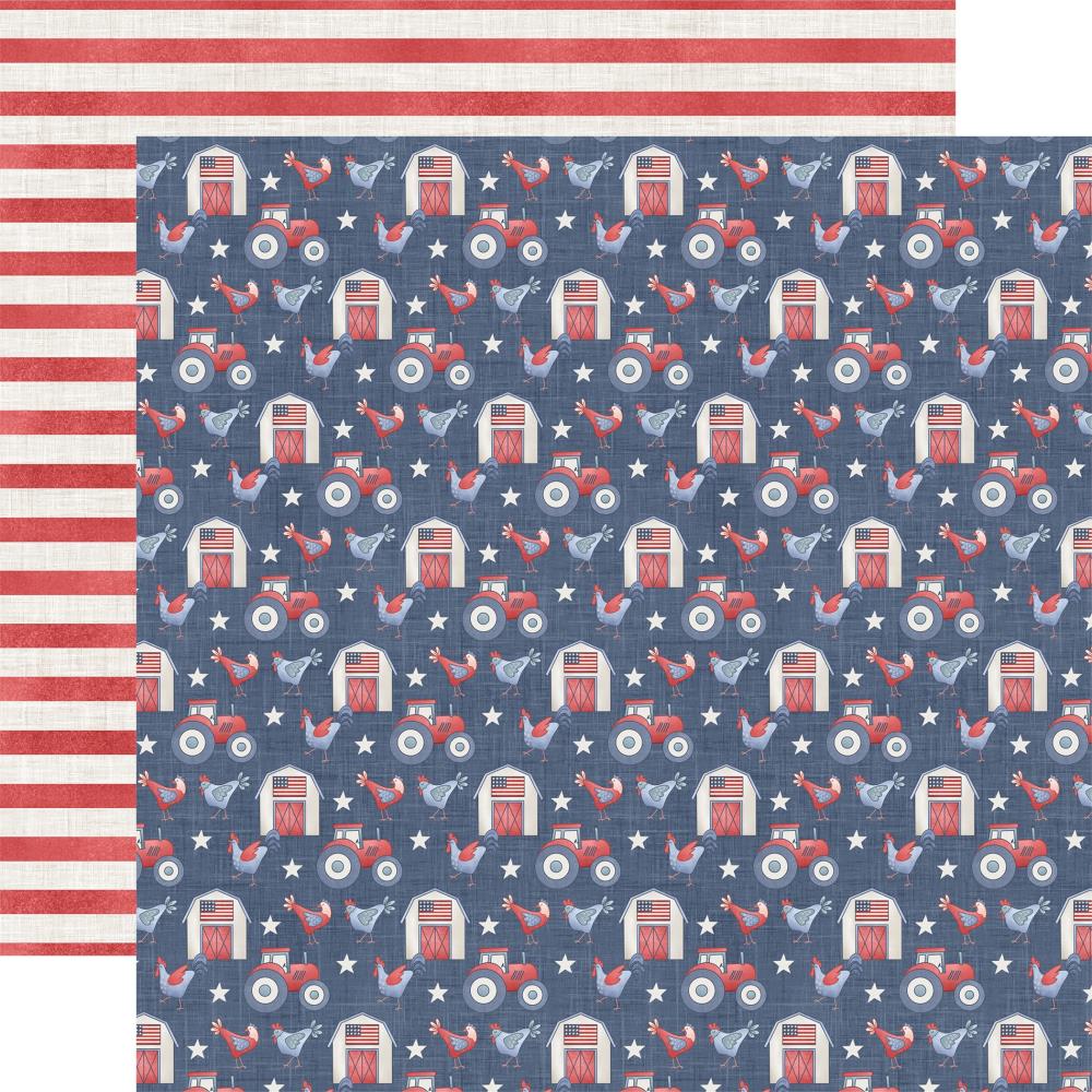 Echo Park Yankee Doodle 12 x 12 Collection Kit yd435016 Land Of The Free Farm