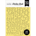 Echo Park Yellow And Orange Alpha Sticker Book ye530029