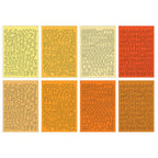 Echo Park Yellow And Orange Alpha Sticker Book ye530029 Alphabet Fonts