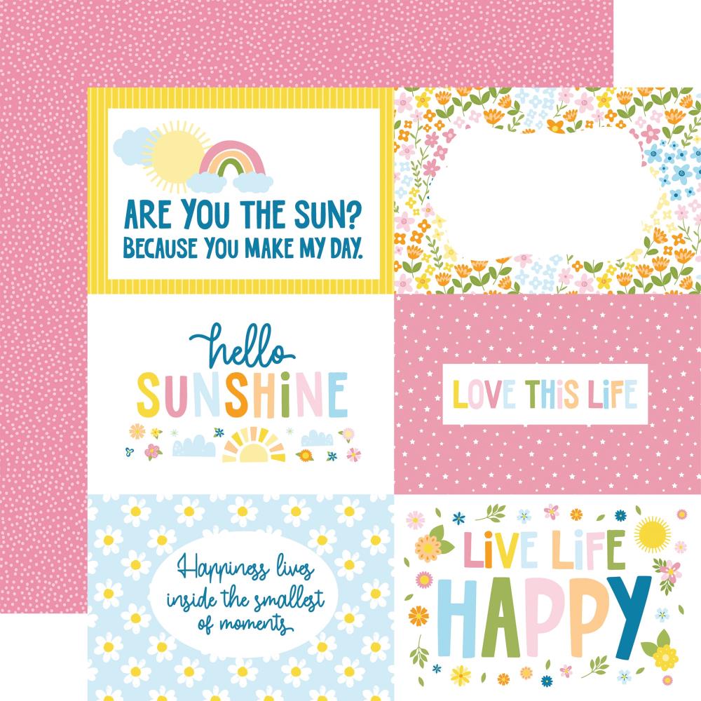 Echo Park You Are My Sunshine 12 x 12 Collection Kit yms482016 6x4 Journaling Cards