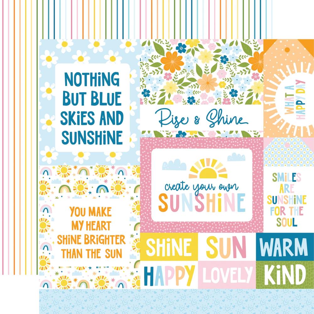 Echo Park You Are My Sunshine 12 x 12 Collection Kit yms482016 Multi Journaling Cards