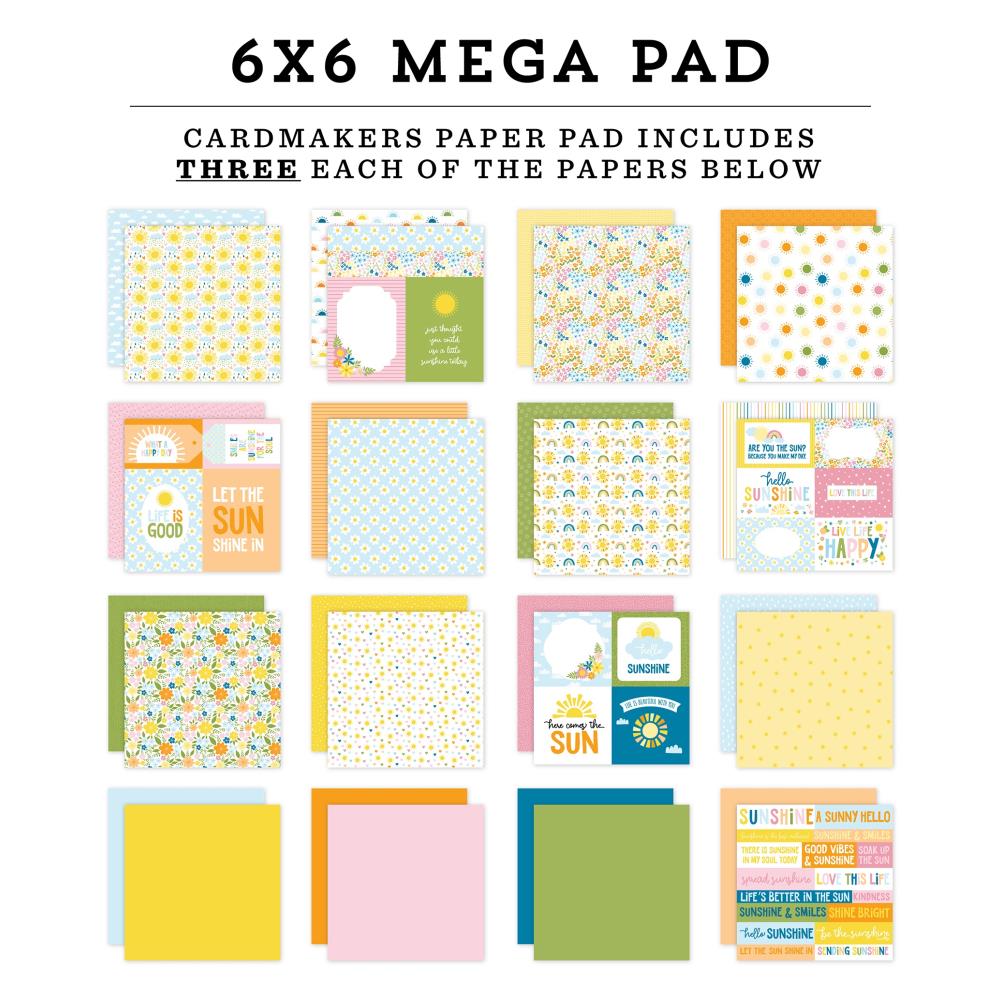 Echo Park You Are My Sunshine 6 x 6 Mega Paper Pad yms482031 Product View