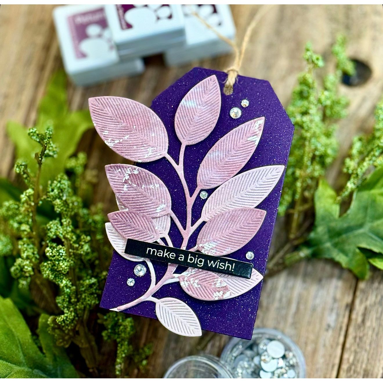 Simon Says Stamp Cardstock 100lb Eggplant sss139 DieCember