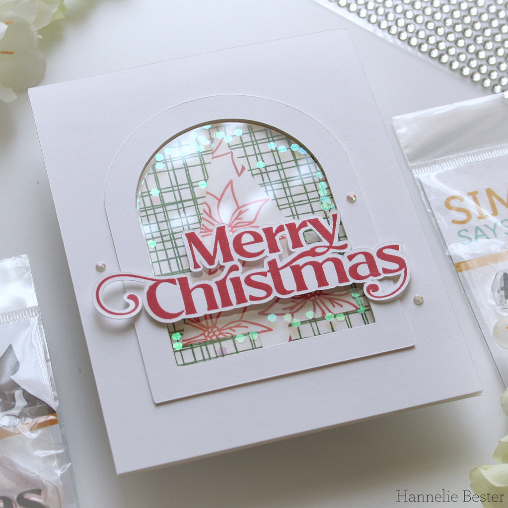 Simon Says Stamp Elegantly Modern Christmas Wafer Dies sssd112875c Stamptember Christmas Card | color-code:ALT02