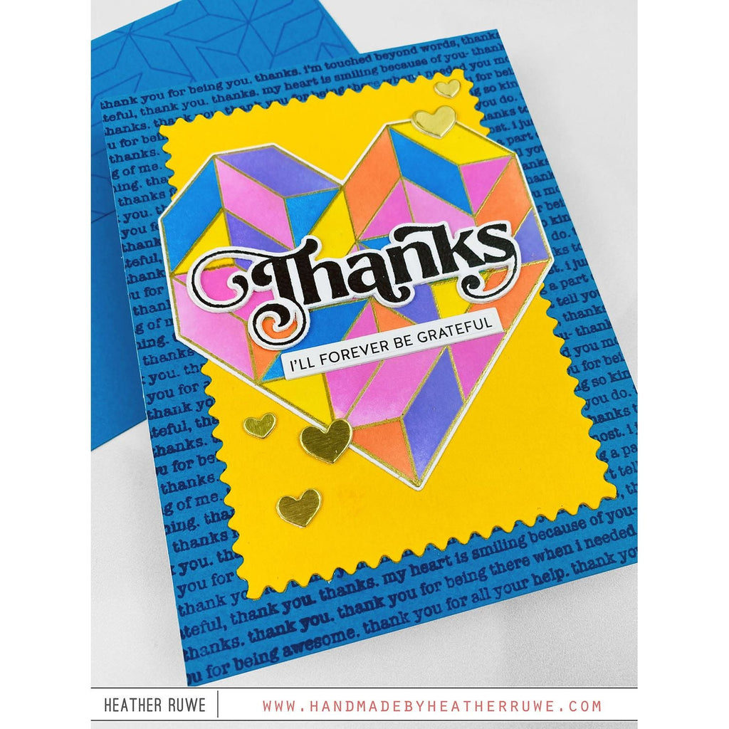 Simon Says Clear Stamp Elegantly Modern Greetings sss302702c Dear Friend Thanks Card | color-code:ALT02