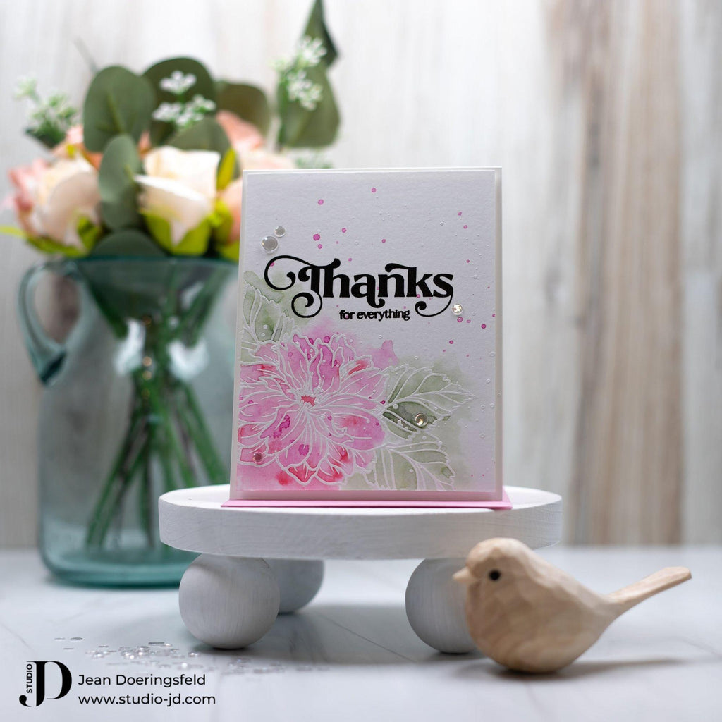 Simon Says Clear Stamp Elegantly Modern Greetings sss302702c Dear Friend