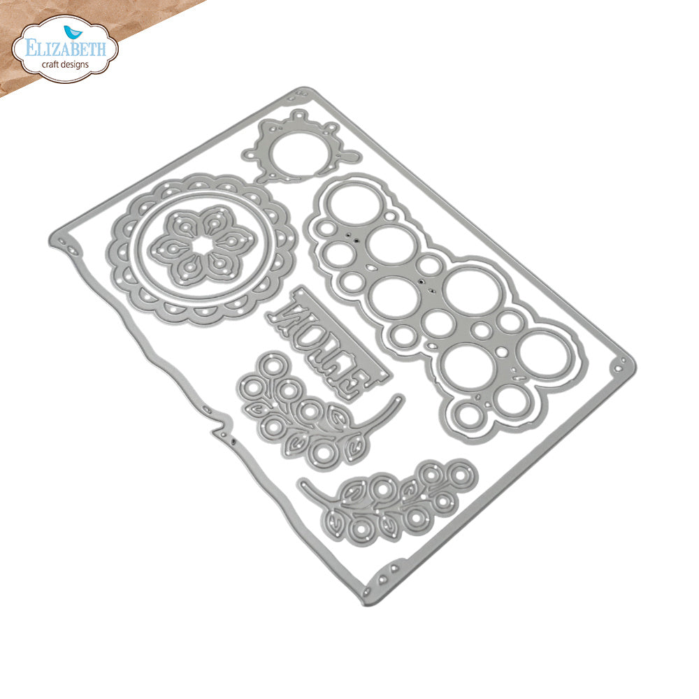 Elizabeth Craft Designs All Around Circles Dies 2365 line work