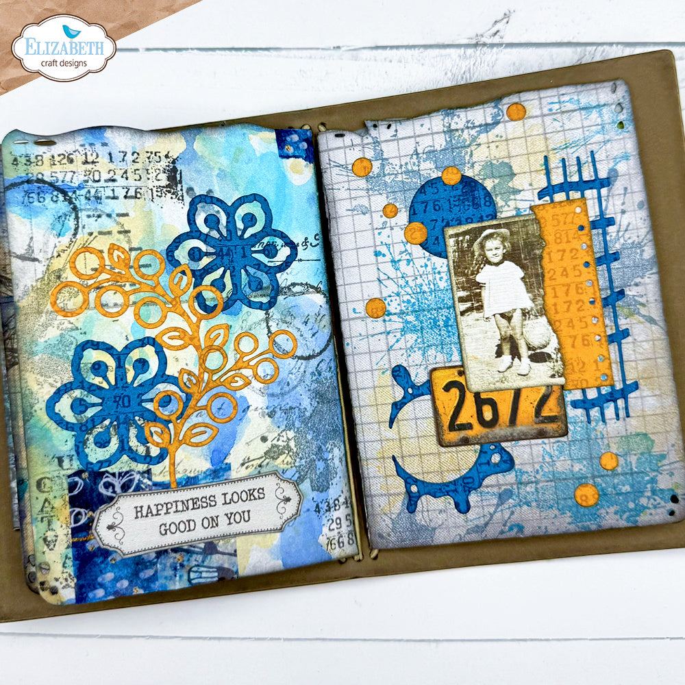 Elizabeth Craft Designs All Around Circles Dies 2365 little girl in hat numbers happiness looks good on you card