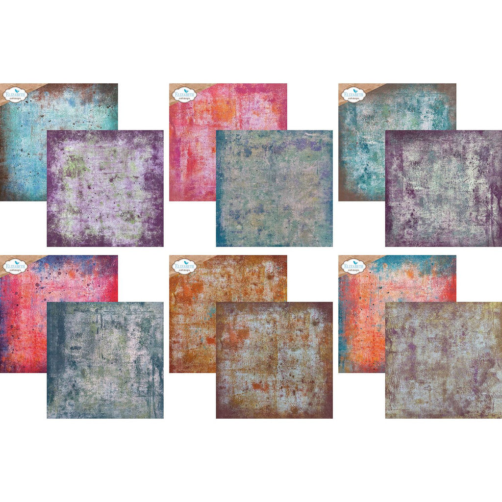 Elizabeth Craft Designs Backgrounds Volume 2 12x12 Paper c033 sheets
