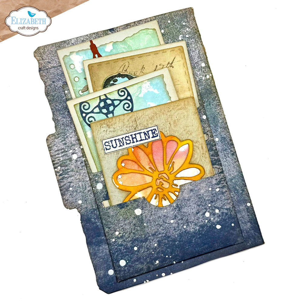 Elizabeth Craft Designs Backgrounds Volume 2 12x12 Paper c033 sheets sunshine