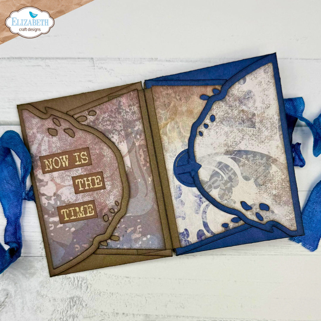 Elizabeth Craft Designs Backgrounds Volume 4 12x12 Paper c039 time