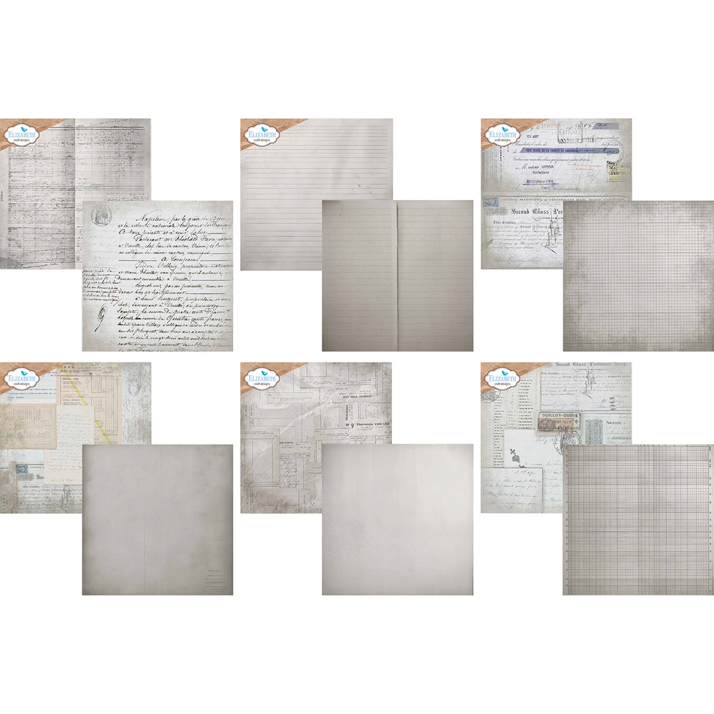 Elizabeth Craft Designs Backgrounds Volume 5 12x12 Paper c044 cardstock