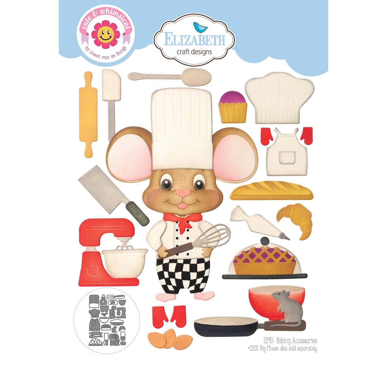 Elizabeth Craft Designs Baking Accessories Dies 2290