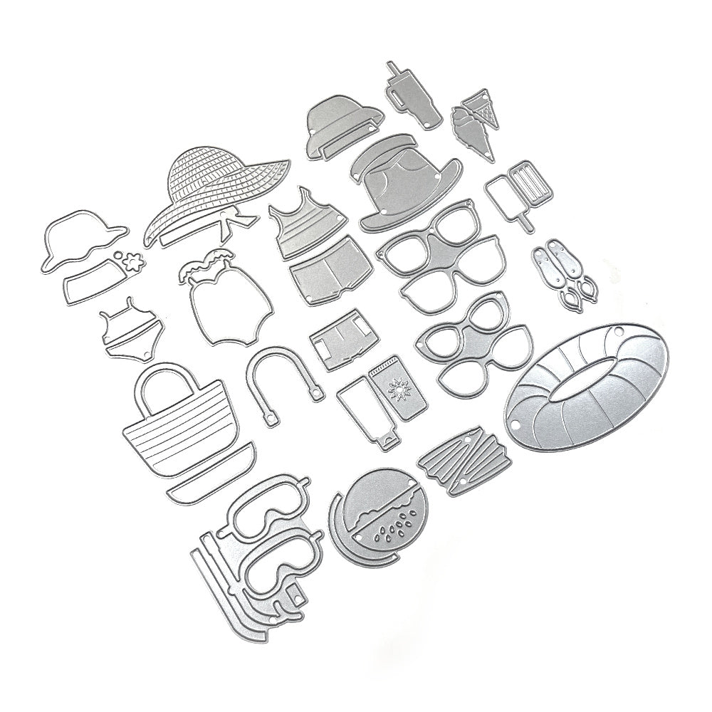 Elizabeth Craft Designs Beach Accessories Dies 2257 die
