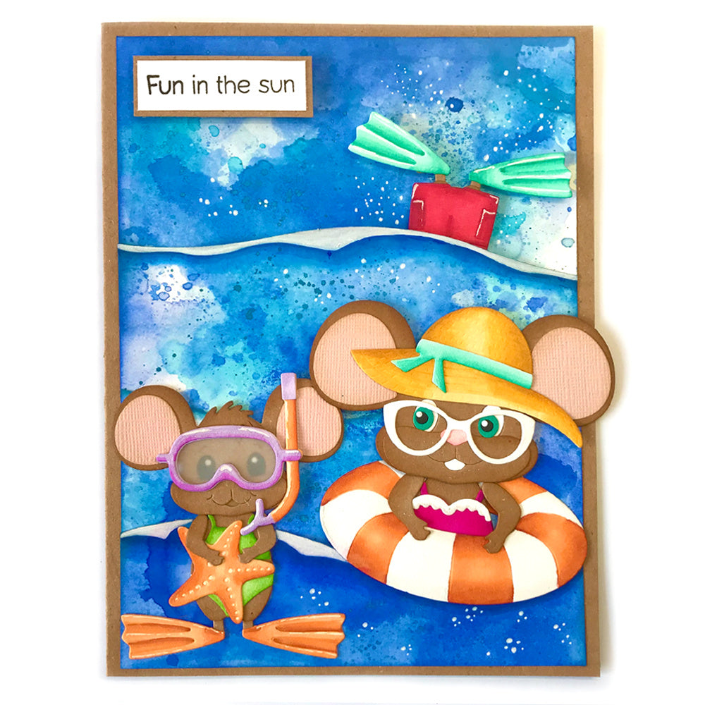 Elizabeth Craft Designs Beach Accessories Dies 2257 snorkel