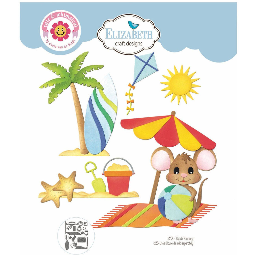 Elizabeth Craft Designs Beach Scenery Dies 2258