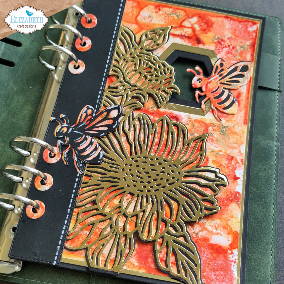 Elizabeth Craft Designs Bee and Flower Accents Dies 2339 floral edge