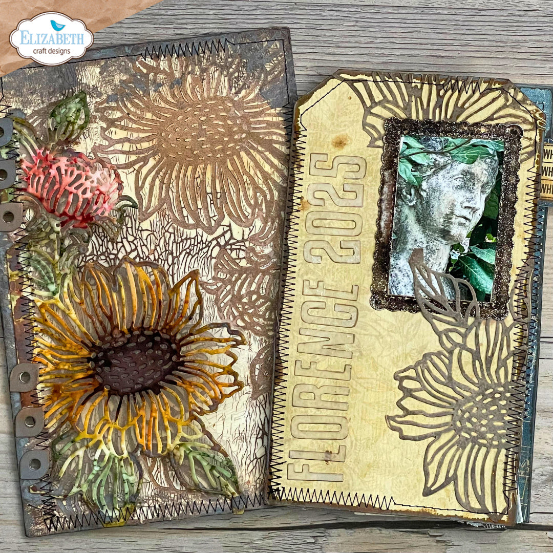 Elizabeth Craft Designs Bee and Flower Accents Dies 2339 tag