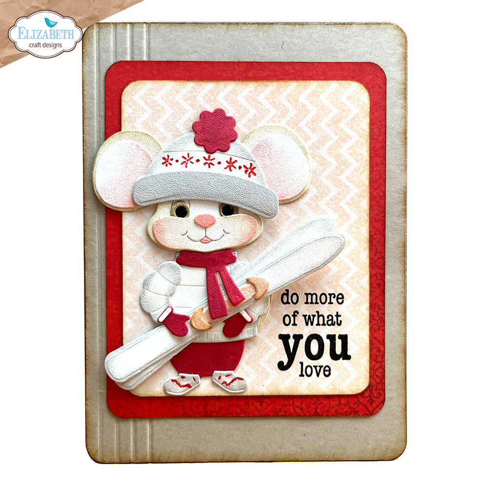 Elizabeth Craft Designs Big Mouse Winter Accessories Dies 2285 love