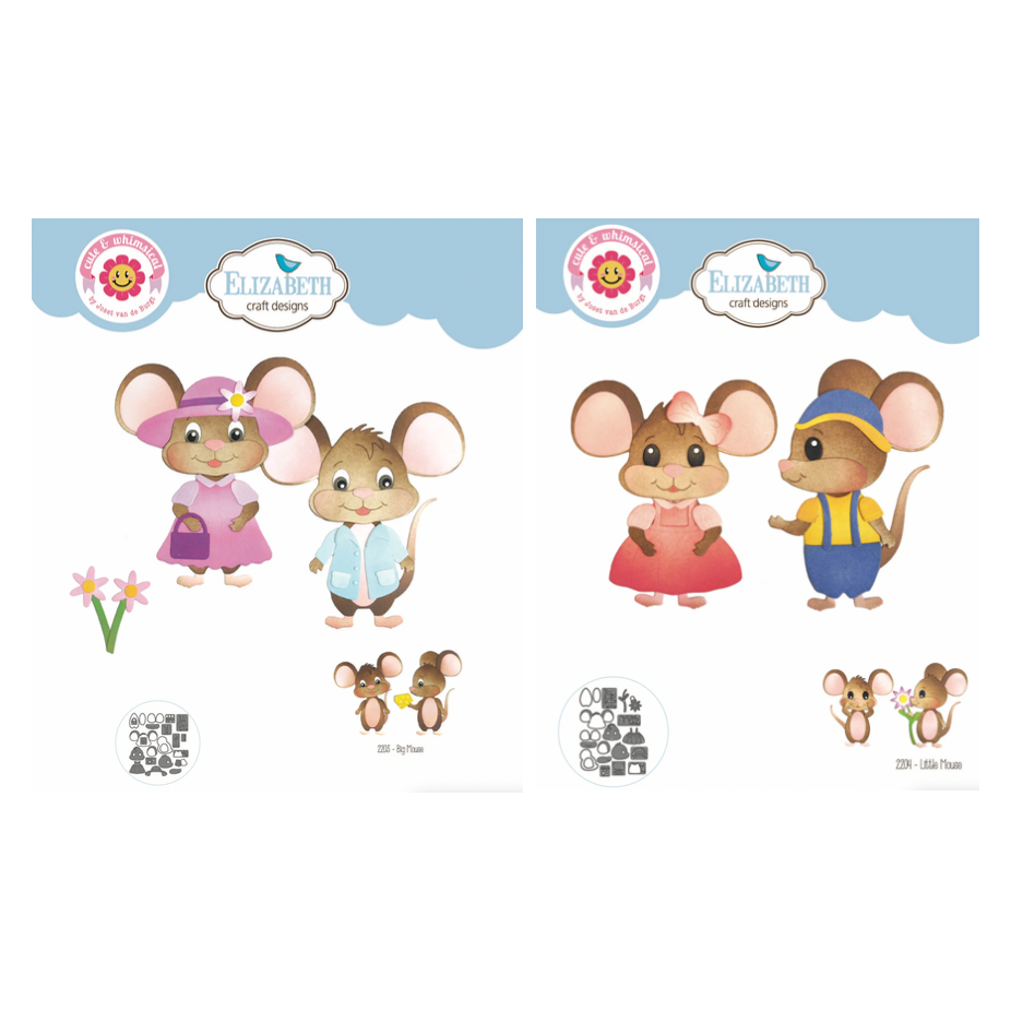 Elizabeth Craft Designs Big and Little Mouse Die Bundle