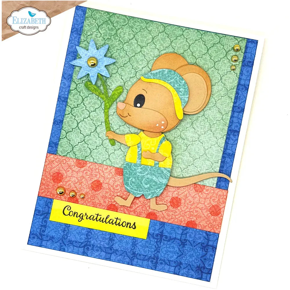 Elizabeth Craft Designs Big and Little Mouse Die Bundle flower