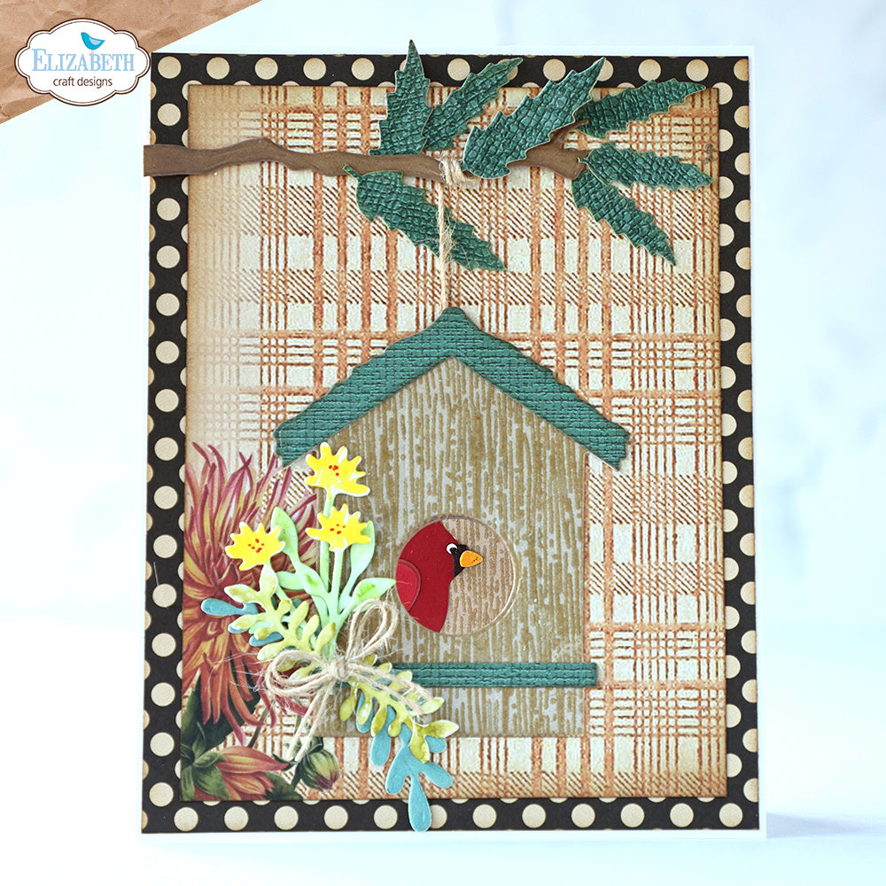 Elizabeth Craft Designs Birds and Dwellings Dies 2197 birdhouse
