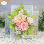 Elizabeth Craft Designs Bohemian Rose Sentiments Clear Stamps cs432 celebrate