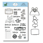 Elizabeth Craft Designs Book Lover Stamp and Die Set csd453