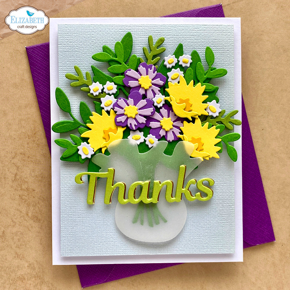 Elizabeth Craft Designs Build A Bouquet Dies 2299 thanks