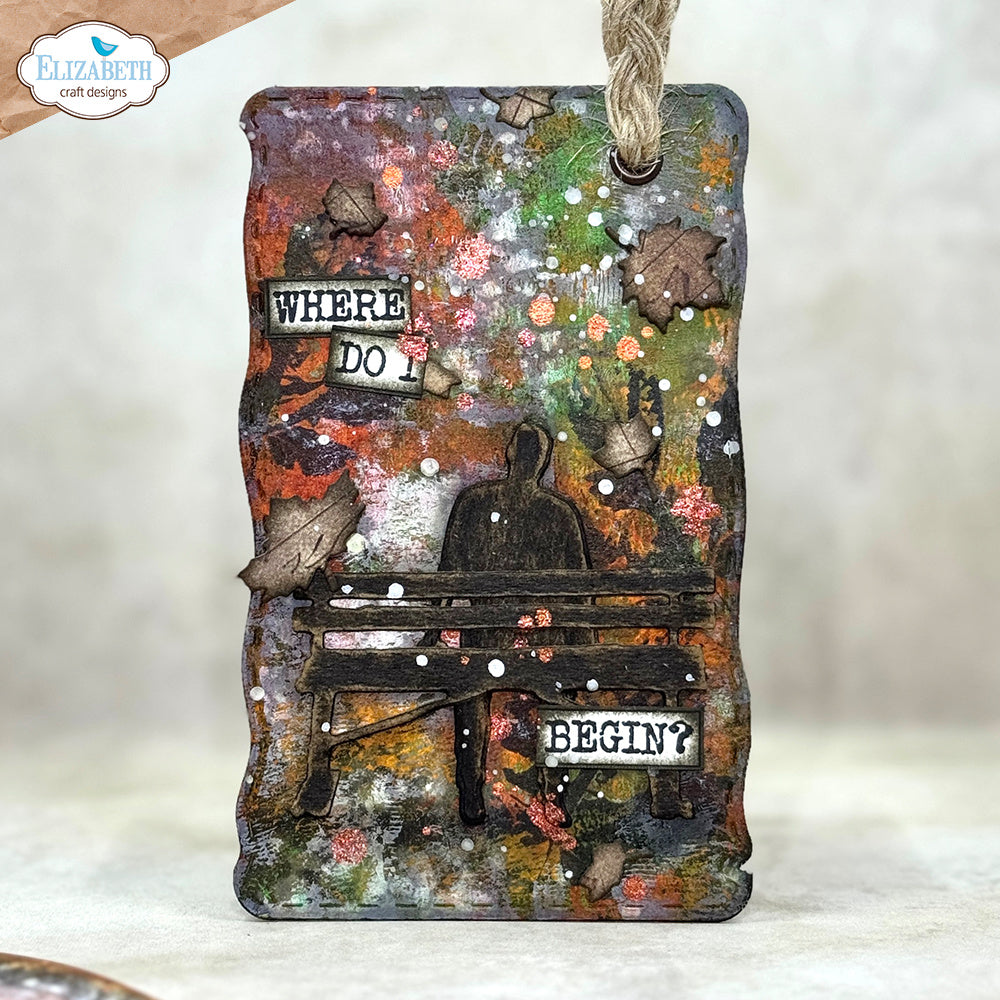 Elizabeth Craft Designs Build a Journal XL Dies 2293 tag