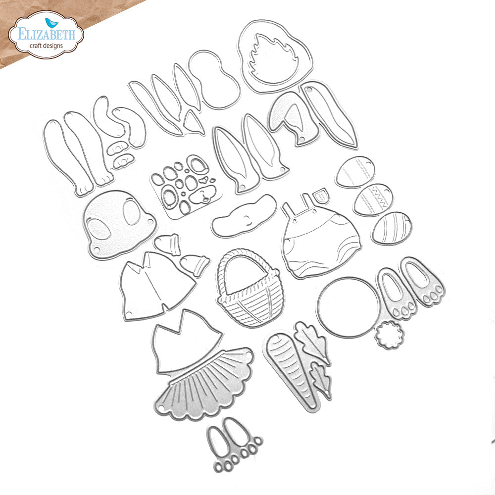 Elizabeth Craft Designs Bunny Dies 2222 pieces